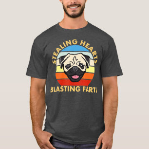 Stealing Hearts and Blade Furzen Hund Mops Funny T-Shirt