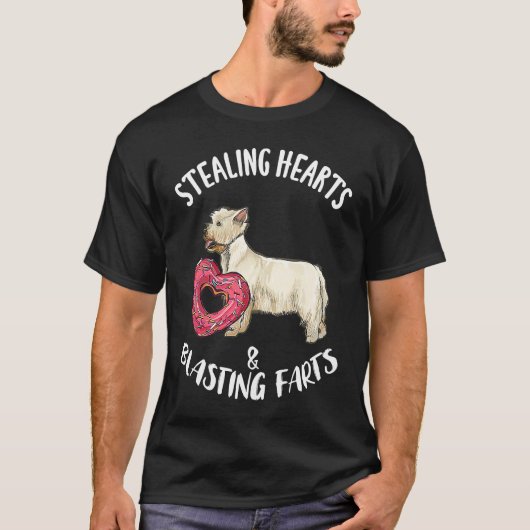 Stealing Hearts Blasting Farts West Highland White T-Shirt (Vorderseite)
