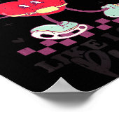 Stealing Hearts Like I Steal Pucks Funny Valentine Poster (Ecke)