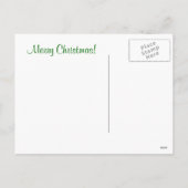 Stealing the Fruitcake Cute Christmas Feiertagspostkarte (Rückseite)