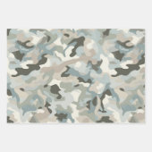 Stealth Blue Camouflage Wave Geschenkpapier Set (Vorderseite 2)