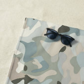 Stealth Blue Camouflage Wave Strandtuch (Beispiel)