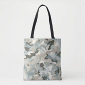 Stealth Blue Camouflage Wave Tasche (Vorderseite)