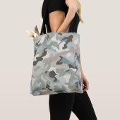 Stealth Blue Camouflage Wave Tasche (Von Nahem)