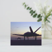 Stealth Fighter Postkarte (Stehend Vorderseite)