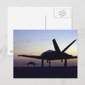 Stealth Fighter Postkarte (Vorne/Hinten)