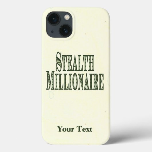 Stealth Millionaire Case-Mate iPhone Case (Rückseite)