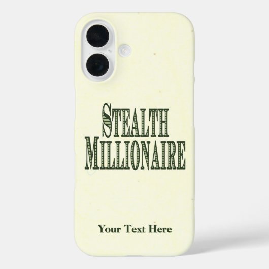 Stealth Millionaire Case-Mate iPhone Case (Rückseite)