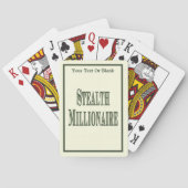 Stealth Millionaire Spielkarten (Rückseite)