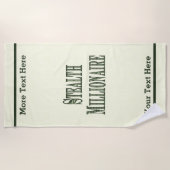 Stealth Millionaire Strandtuch (Vorderseite)