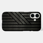 Stealth Schwarz Case-Mate iPhone Hülle (Rückseite (Horizontal))