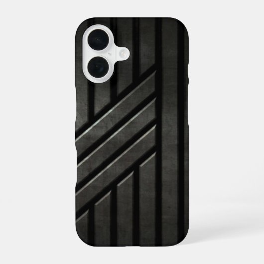 Stealth Schwarz iPhone 16 Hülle (Rückseite)