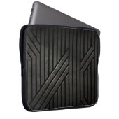 Stealth Schwarz Laptopschutzhülle (Vorne Rechts)