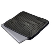 Stealth Schwarz Laptopschutzhülle (Vorne Knopf)