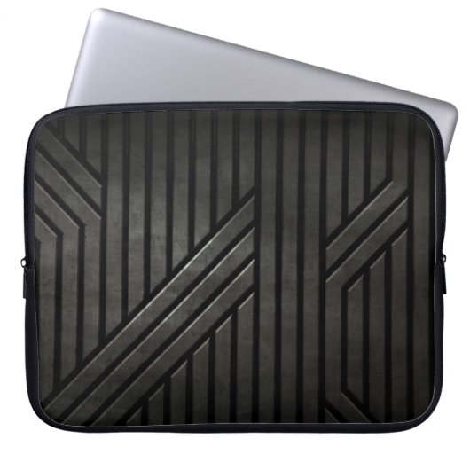 Stealth Schwarz Laptopschutzhülle (Vorderseite)
