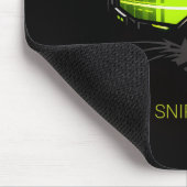 Stealth Sniper Cat Neon Grün Professionelle Maus P Mousepad (Ecke)