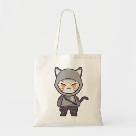 Stealth & Style: Moderne Ninja Cat Tote Bag Tragetasche