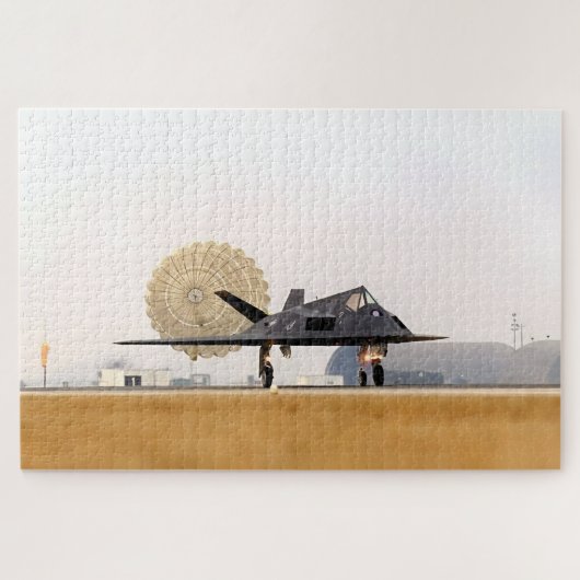 Stealth Touchdown: F-117 Nighthawk Puzzle (Horizontal)