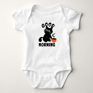 Stealthkatze und Kaffee Baby Strampler