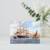Steam and sail at Greenwhich Postkarte (Stehend Vorderseite)