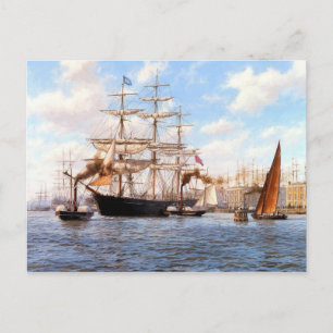 Steam and sail at Greenwhich Postkarte