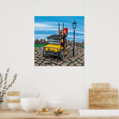 Steam Cab-Taxi Poster (Küche)