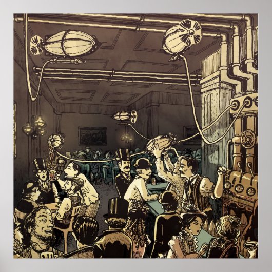 Steam City Ale House Poster (Vorne)