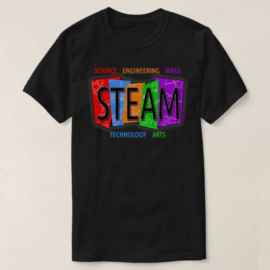 STEAM Design Zurück zu Schullehrer Kunst T-Shirt (Design vorne)