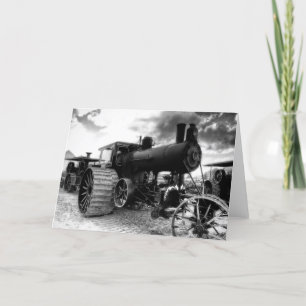 Steam Engine Greeting Card Karte