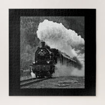 Steam engine locomotive Black Train Forest