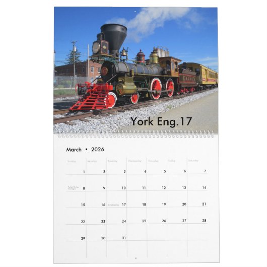 Steam Engines 2022 Calendar Kalender (Mär 2026)