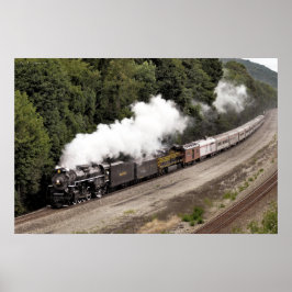 Steam entlang des Ohio River Poster