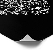 Steam Heart Shape Stem Teacher Science Lover Byck Poster (Ecke)