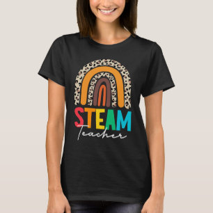 STEAM Lehrer Squad Leopard Zurück zur Schule STEM T-Shirt