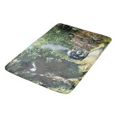 Steam Locomotive At Summit Cut, Green Mountain Badematte (Schrägansicht)