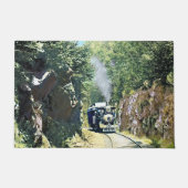 Steam Locomotive At Summit Cut, Green Mountain Fußmatte (Vorderseite)