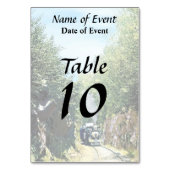 Steam Locomotive At Summit Cut, Green Mountain Tischnummer (Vorderseite)