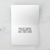 Steam Locomotive Boilermaker Bahn Funny Birthday Karte (Innenseite)