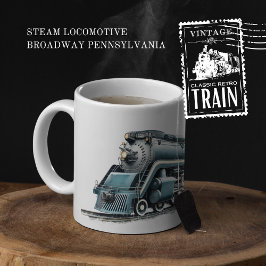 Steam Locomotive Broadway Pennsylvania Zweifarbige Tasse