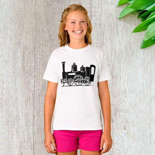 Steam Locomotive Girls T - Shirt