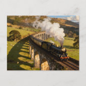 Steam Locomotive on Viaduct Postkarte (Vorderseite)