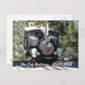 Steam Locomotive Pike's Peak Cog Bahn Postkarte (Vorne/Hinten)