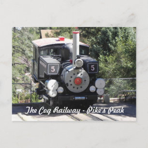 Steam Locomotive Pike's Peak Cog Bahn Postkarte