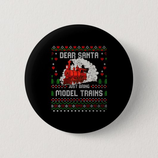 Steam Model Trains Collector Christmas Ugly Xmas S Button (Vorderseite)