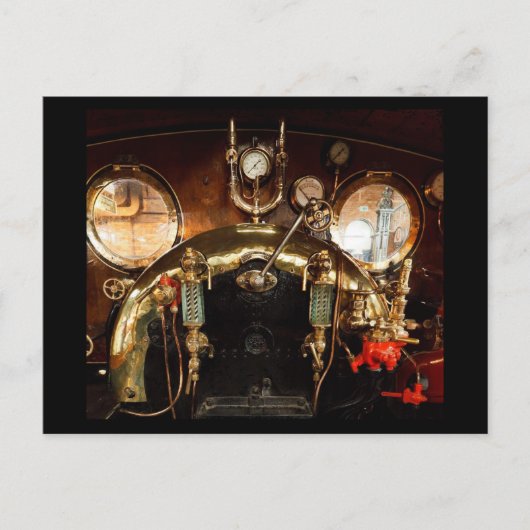 Steam Motor Cab Postkarte (Vorderseite)