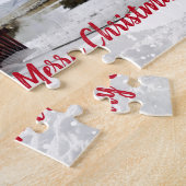 Steam Motor Locomotive Weihnachtspuzzle Puzzle (Seite)