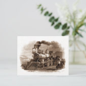 Steam Motor Postcard Postkarte (Stehend Vorderseite)