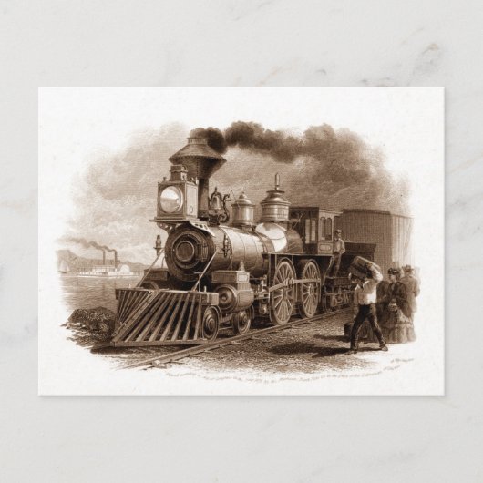 Steam Motor Postcard Postkarte (Vorderseite)