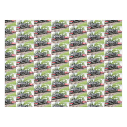 Steam-Motor-Train Tischdecke (Vorderseite (Horizontal))