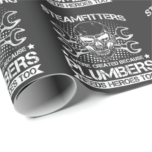 Steam Pipe Pipefitter Spaß Steamfitter Vater Geschenkpapier (Rolleneckpunkt)